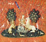La dame à la Licorne: la vue, Die Dame mit Einhorn (und Löwe): Gesichtssinn